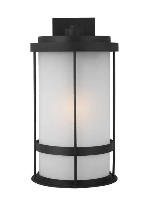 Generation Lighting 8890901EN3-12 Wilburn One Light Outdoor Wall Lantern, Black Main Image.jpg