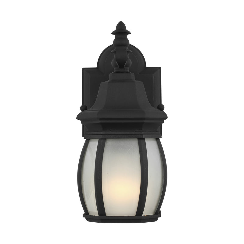 Generation Lighting 89104-12 Wynfield One Light Outdoor Wall Lantern, Black Main Image.jpg