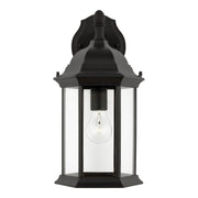 Generation Lighting 8938701-12 Sevier One Light Outdoor Wall Lantern, Black Main Image.jpg