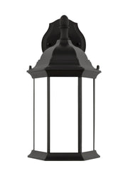 Generation Lighting 8938751-12 Sevier One Light Outdoor Wall Lantern, Black Main Image.jpg