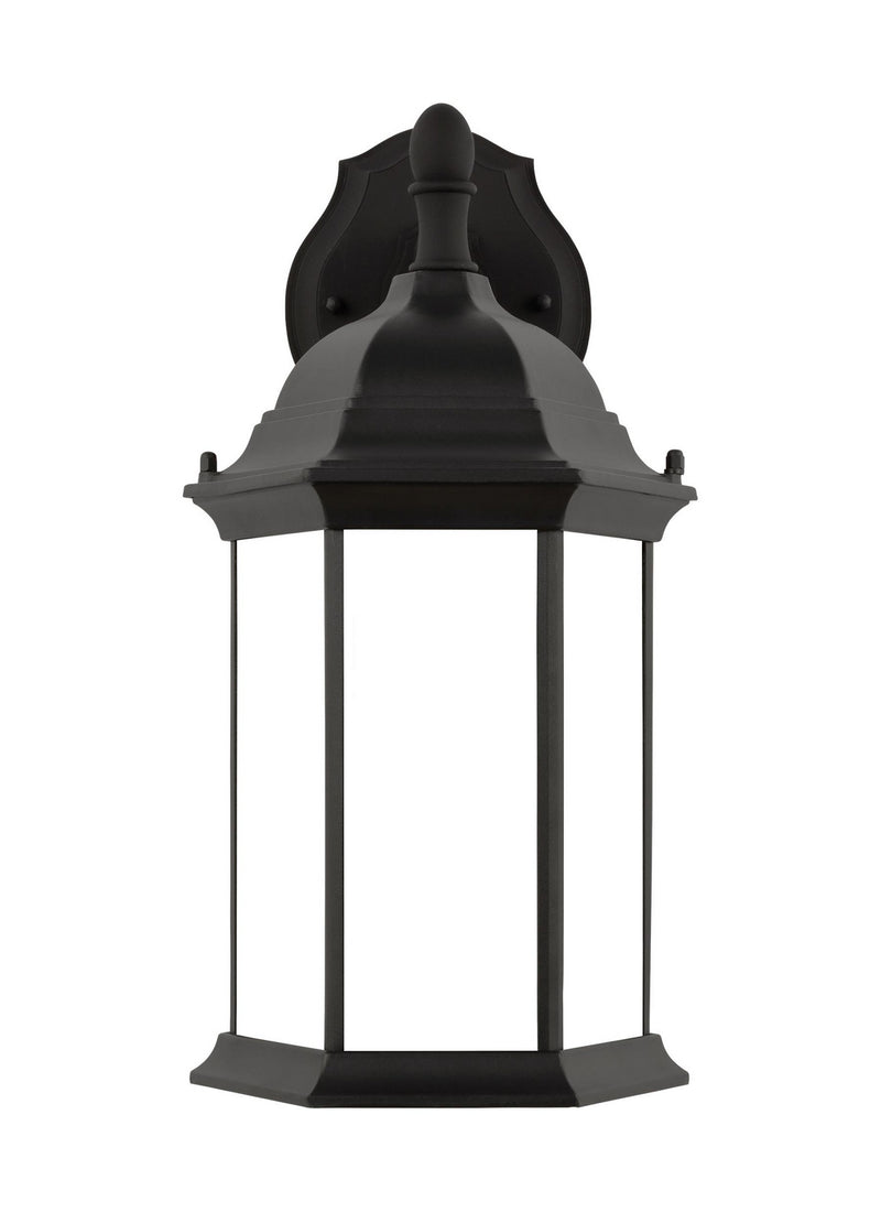 Generation Lighting 8938751-12 Sevier One Light Outdoor Wall Lantern, Black Main Image.jpg