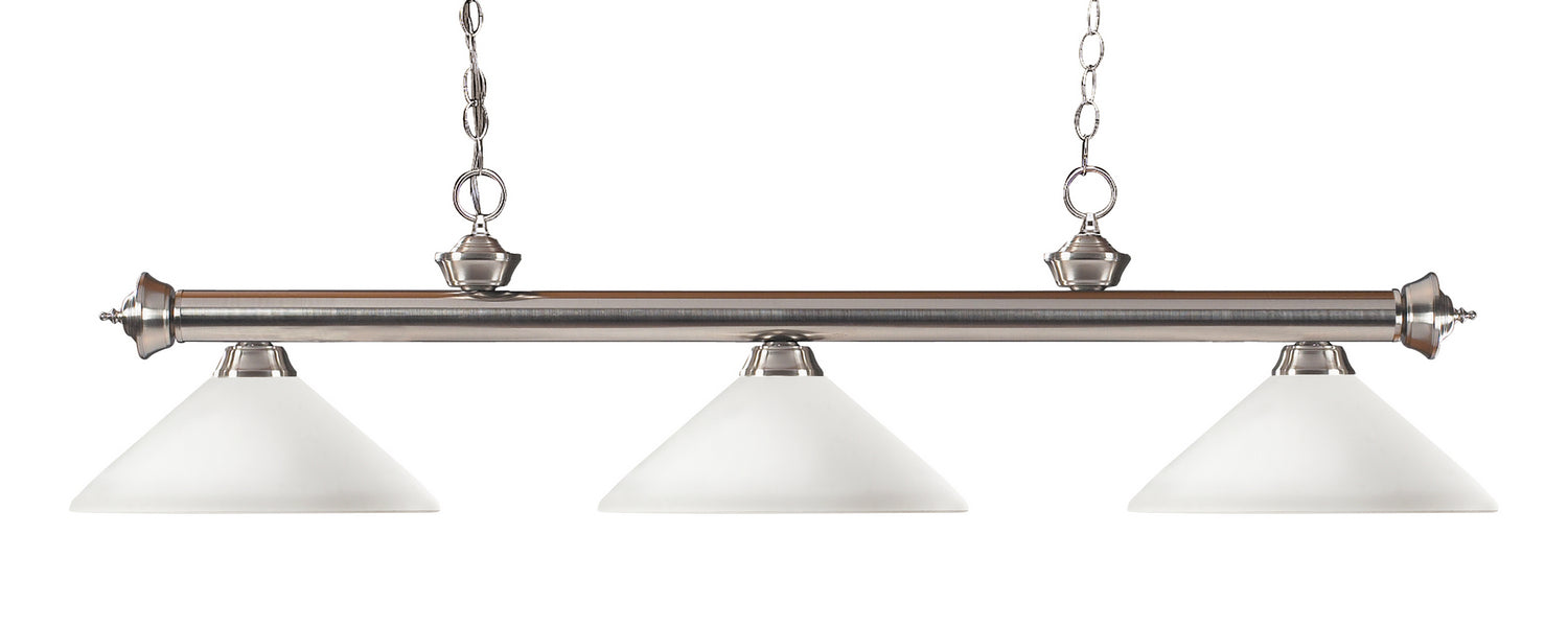 Z-Lite 100703BN-AMO14 Riviera Three Light Island Pendant, Brushed Nickel Main Image.jpg