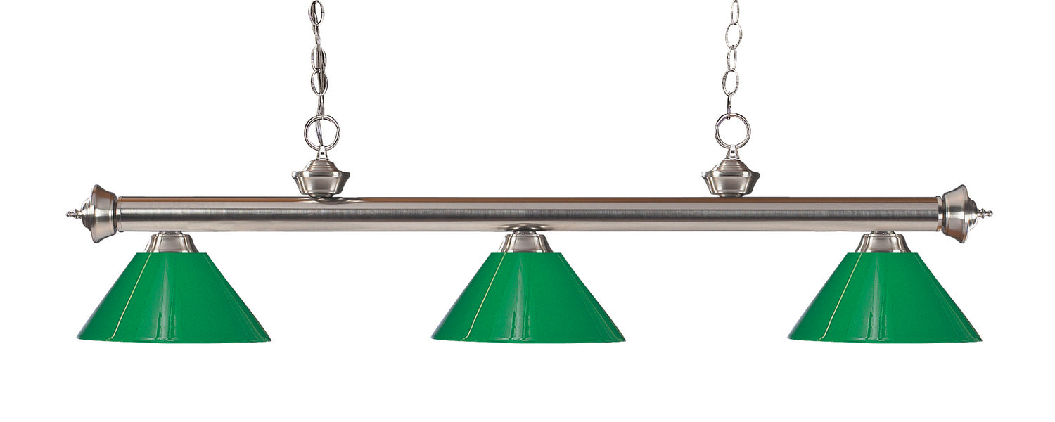 Z-Lite 100703BN-PGR Riviera Three Light Island Pendant, Brushed Nickel Main Image.jpg