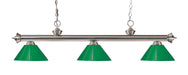 Z-Lite 100703BN-PGR Riviera Three Light Island Pendant, Brushed Nickel Main Image.jpg