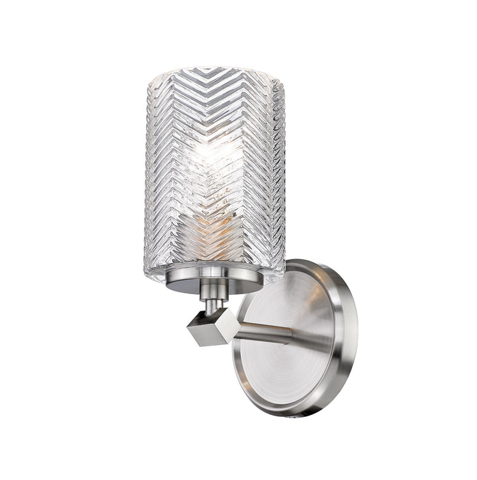 Z-Lite 1934-1S-BN Dover Street One Light Wall Sconce, Brushed Nickel Main Image.jpg