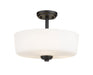 Z-Lite 220SF3-MB Arlington Three Light Semi Flush Mount, Matte Black Main Image.jpg