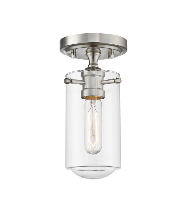 Z-Lite 471F1-BN Delaney One Light Flush Mount, Brushed Nickel Main Image.jpg