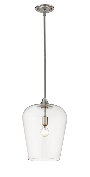 Z-Lite 473P12-BN Joliet One Light Pendant, Brushed Nickel Main Image.jpg