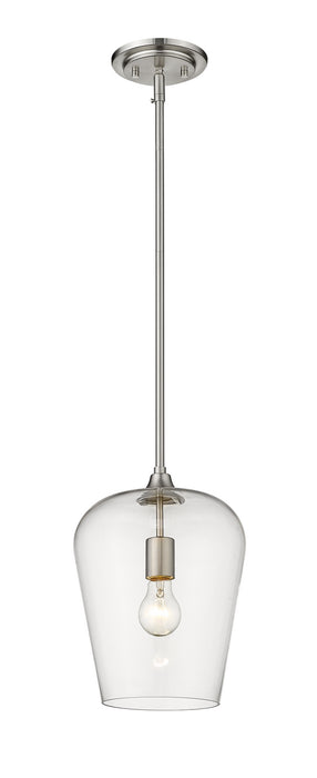 Z-Lite 473P9-BN Joliet One Light Pendant, Brushed Nickel Main Image.jpg