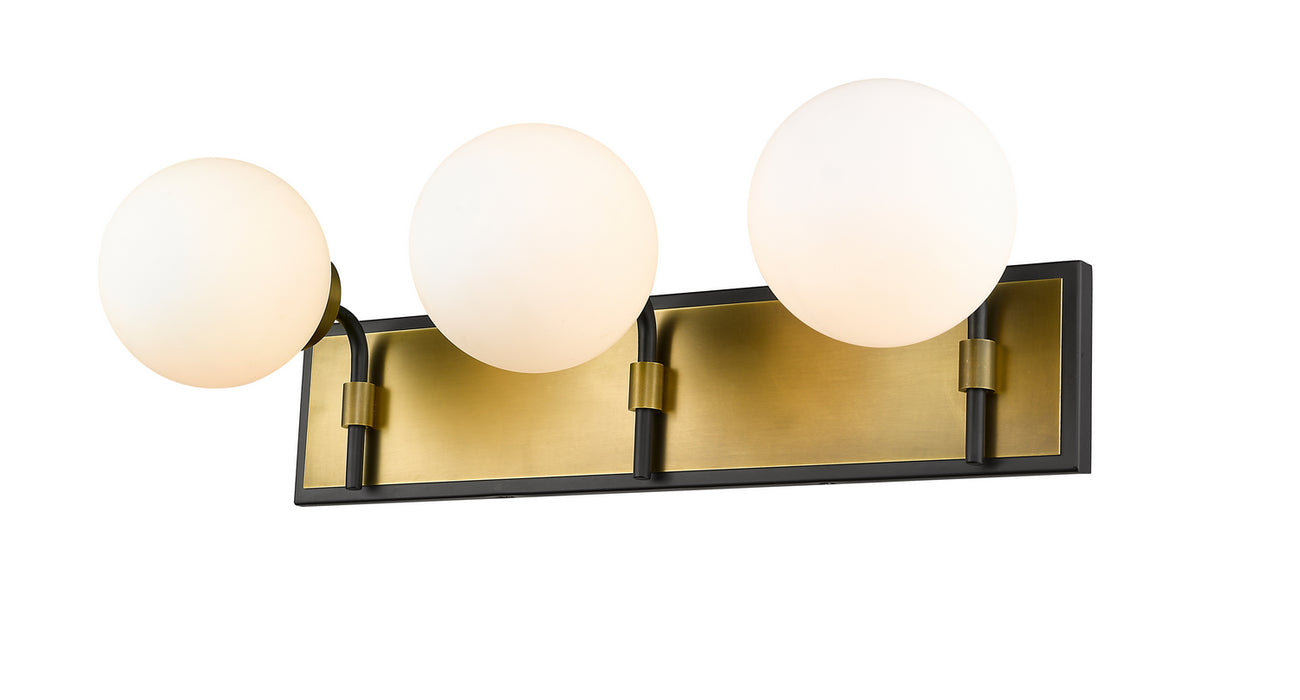 Z-Lite 477-3V-MB-OBR Parsons Three Light Vanity, Matte Black / Olde Brass Main Image.jpg