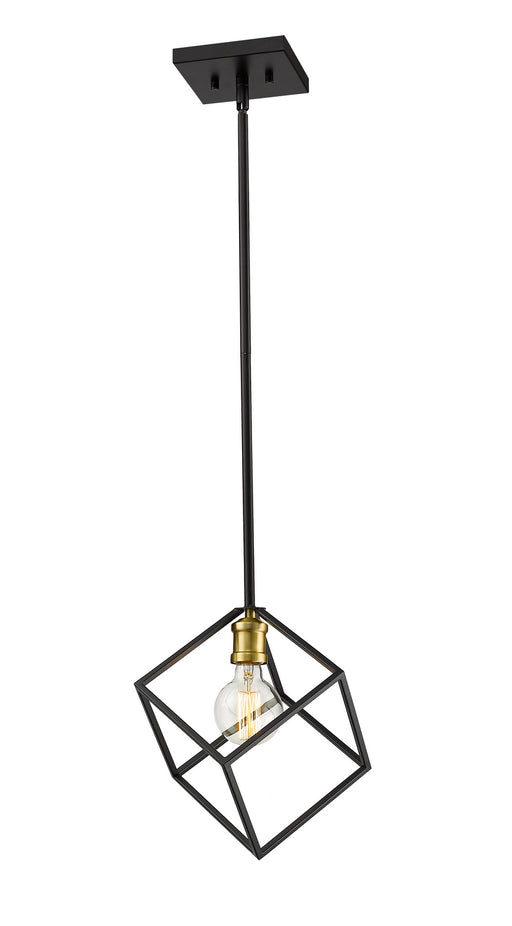 Z-Lite 478P11-BRZ-OBR Vertical One Light Pendant, Bronze / Olde Brass Main Image.jpg