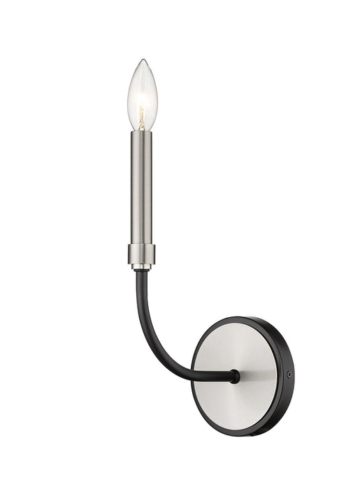 Z-Lite 479-1S-MB-BN Haylie One Light Wall Sconce, Matte Black / Brushed Nickel Main Image.jpg