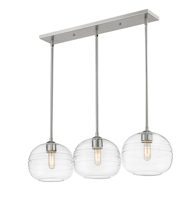 Z-Lite 486P10-3L-BN Harmony Three Light Island Pendant, Brushed Nickel Main Image.jpg