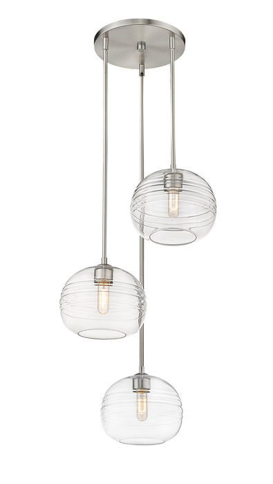 Z-Lite 486P10-3R-BN Harmony Three Light Pendant, Brushed Nickel Main Image.jpg