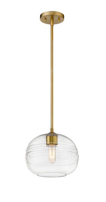 Z-Lite 486P10-OBR Harmony One Light Pendant, Olde Brass Main Image.jpg