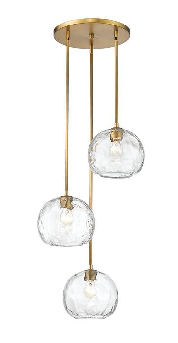 Z-Lite 490P10-3R-OBR Chloe Three Light Pendant, Olde Brass Main Image.jpg