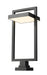 Z-Lite 566PHXLS-SQPM-BK-LED Luttrel LED Outdoor Pier Mount, Black Main Image.jpg