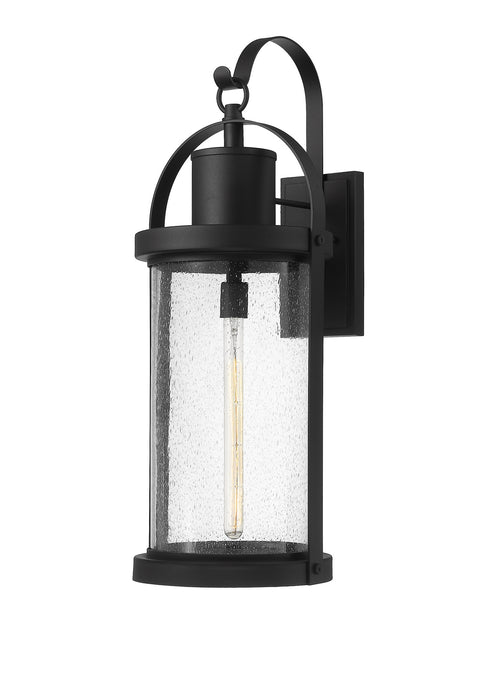 Z-Lite 569XL-BK Roundhouse One Light Outdoor Wall Sconce, Black Main Image.jpg