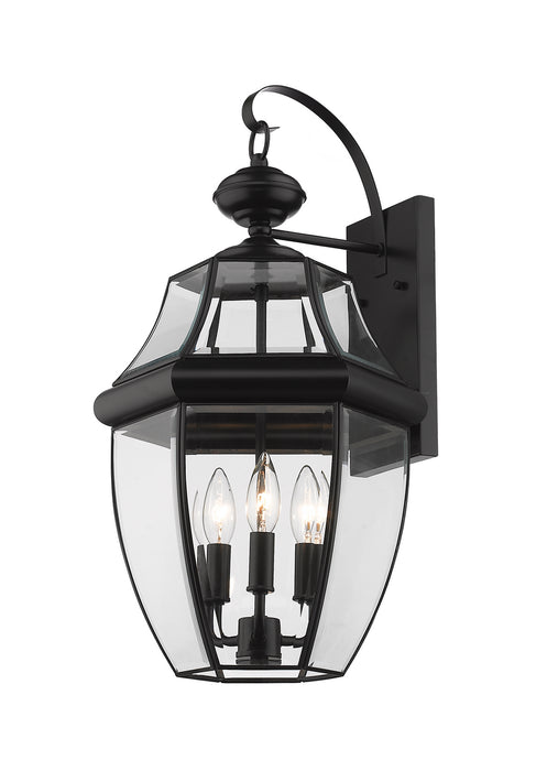 Z-Lite 580B-BK Westover Three Light Outdoor Wall Sconce, Black Main Image.jpg