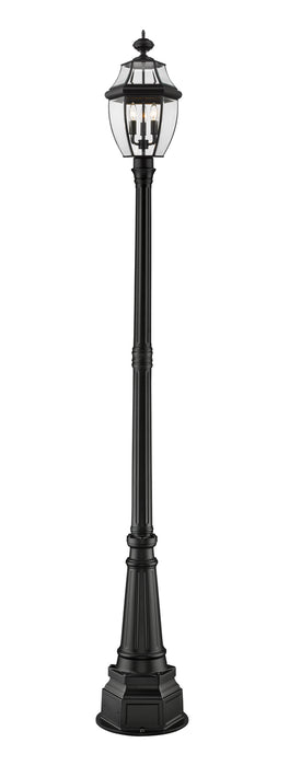 Z-Lite 580PHB-564P-BK Westover Three Light Outdoor Post Mount, Black Main Image.jpg