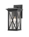 Z-Lite 583M-BK Brookside One Light Outdoor Wall Sconce, Black Main Image.jpg