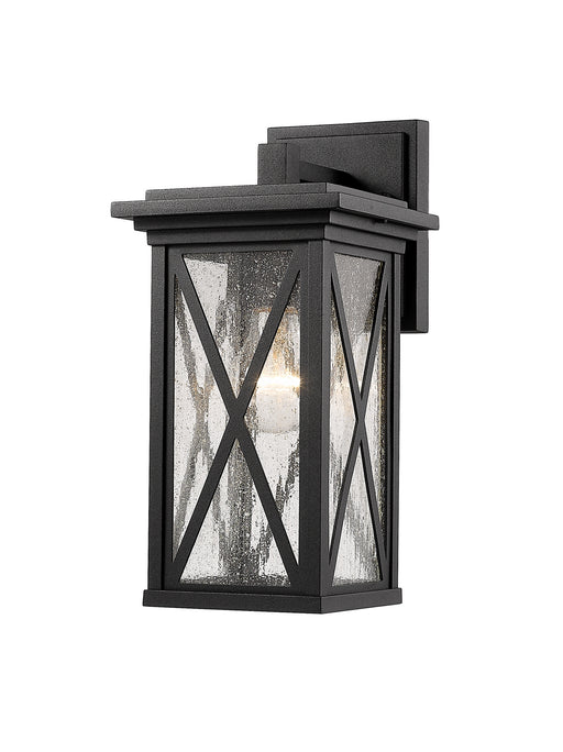 Z-Lite 583S-BK Brookside One Light Outdoor Wall Sconce, Black Main Image.jpg