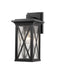 Z-Lite 583S-BK Brookside One Light Outdoor Wall Sconce, Black Main Image.jpg