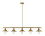 Z-Lite 613-5L-FB Casa Five Light Island Pendant, Factory Brass Main Image.jpg