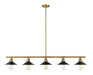 Z-Lite 613-5L-FB+MB Casa Five Light Island Pendant, Factory Brass Main Image.jpg