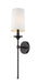 Z-Lite 807-1S-MB Emily One Light Wall Sconce, Matte Black Main Image.jpg