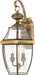 Quoizel NY8317A Newbury Two Light Outdoor Wall Lantern, Antique Brass Main Image.jpg