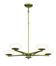 George Kovacs P1465-695-L Scale LED Chandelier, Soft Rass Main Image.jpg