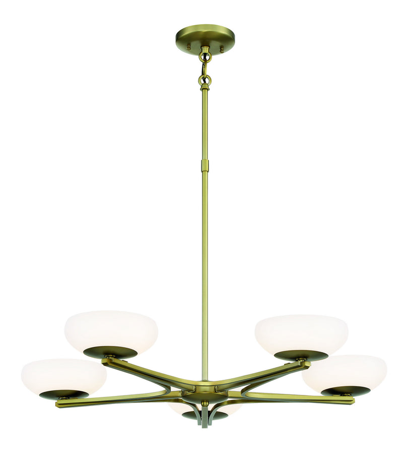 George Kovacs P1465-695-L Scale LED Chandelier, Soft Rass Main Image.jpg