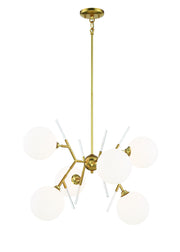 George Kovacs P1486-248 Polares Six Light Chandelier, Honey Gold Main Image.jpg