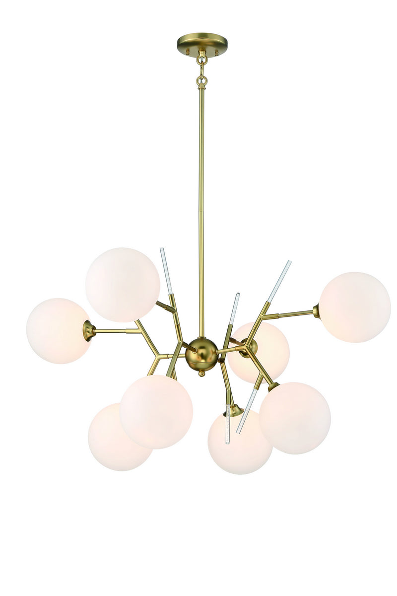 George Kovacs P1488-248 Polares Eight Light Chandelier, Honey Gold Main Image.jpg