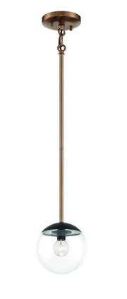 George Kovacs P1501-416 Outer Limits One Light Mini Pendant, Painted Bronze W/Natural Brush Main Image.jpg