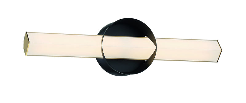 George Kovacs P1542-688-L Inner Circle LED Wall Sconce, Coal And Honey Gold Main Image.jpg