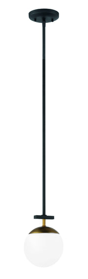 George Kovacs P351-618 Alluria One Light Mini Pendant, Weathered Black W/Autumn Gold Main Image.jpg