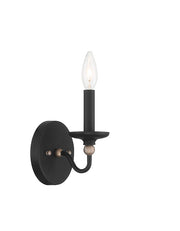 Minka-Lavery 1041-677 Westchester County One Light Wall Sconce, Sand Coal With Skyline Gold Leaf Main Image.jpg