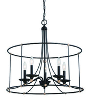 Minka-Lavery 1047-677 Westchester County Five Light Chandelier, Sand Coal With Skyline Gold Leaf Main Image.jpg