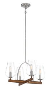 Minka-Lavery 1064-699 Birnamwood Four Light Convetible Chandelier / Semi Flush, Koa Wood W/ Pewter Main Image.jpg