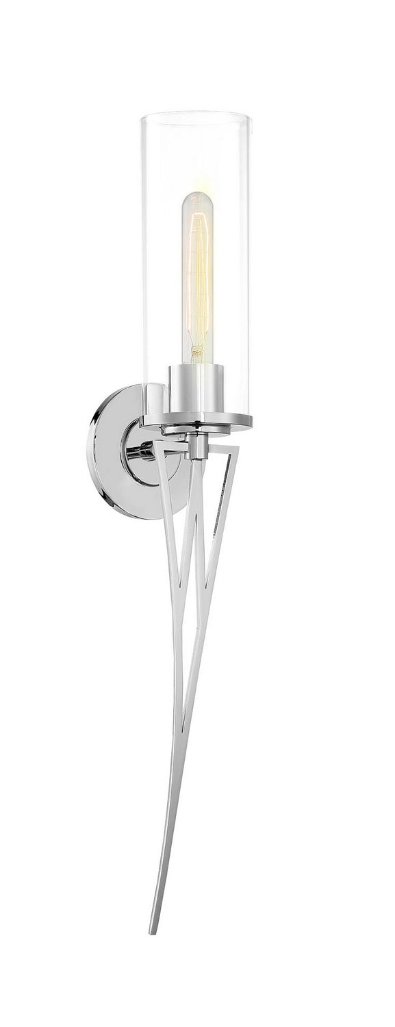 Minka-Lavery 1080-613 Regal Terrace One Light Wall Sconce, Polished Nickel Main Image.jpg