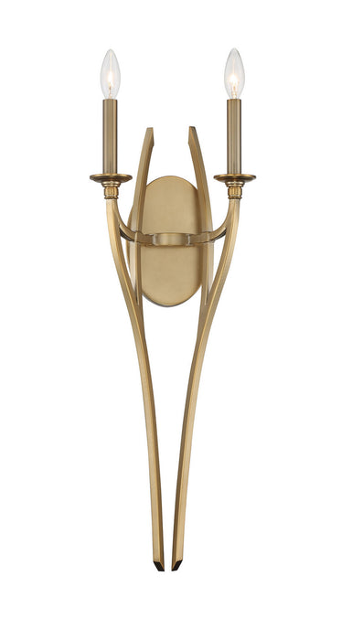 Minka-Lavery 1092-740 Covent Park Two Light Wall Sconce, Brushed Honey Gold Main Image.jpg