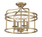 Minka-Lavery 1094-740 Covent Park Four Light Semi Flush Mount, Brushed Honey Gold Main Image.jpg