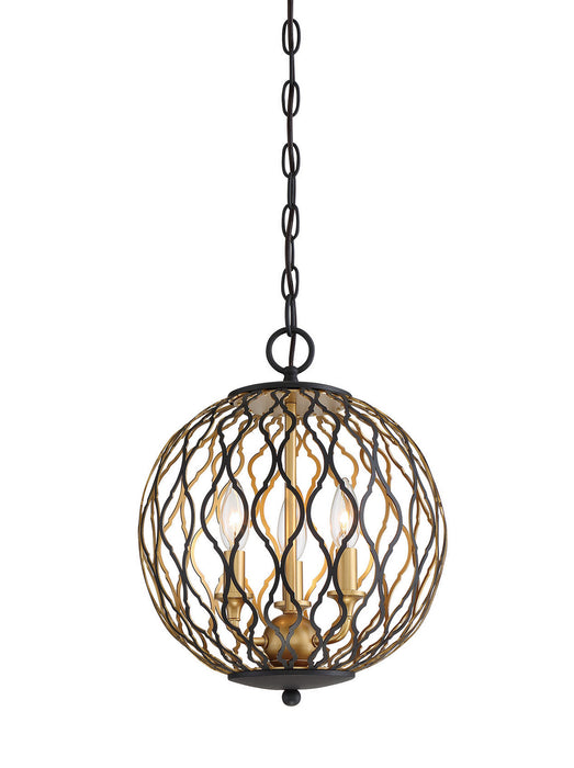 Minka-Lavery 2403-680 Gilded Glam Three Light Pendant, Sand Coal Main Image.jpg