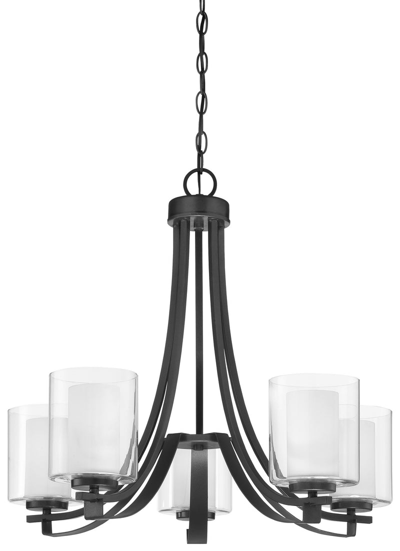 Minka-Lavery 4105-66 Parsons Studio Five Light Chandelier, Sand Coal Main Image.jpg
