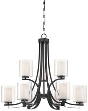 Minka-Lavery 4109-66 Parsons Studio Nine Light Chandelier, Sand Coal Main Image.jpg