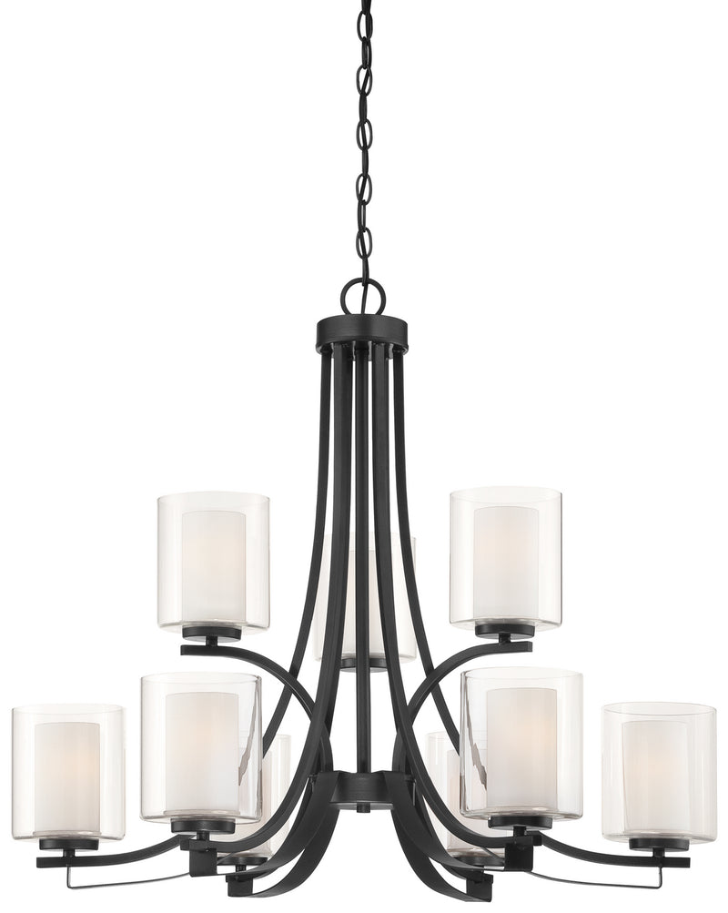 Minka-Lavery 4109-66 Parsons Studio Nine Light Chandelier, Sand Coal Main Image.jpg