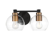 Minka-Lavery 4912-653 Keyport Two Light Bath, Sand Coal W/Natural Brushed Brass Main Image.jpg