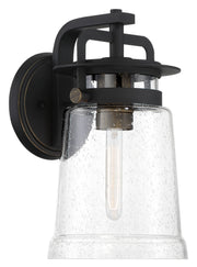 Minka-Lavery 73141-703 Maribel Heights One Light Outdoor Wall Mount, Sand Coal With Gold Highlights Main Image.jpg